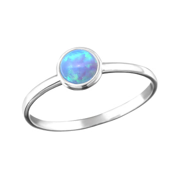 My-lucky-day Blue Opal Ring